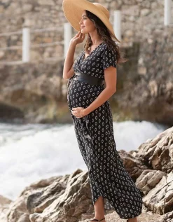 Sale Seraphine Daisy | Maxi Wrap Maternity Dress