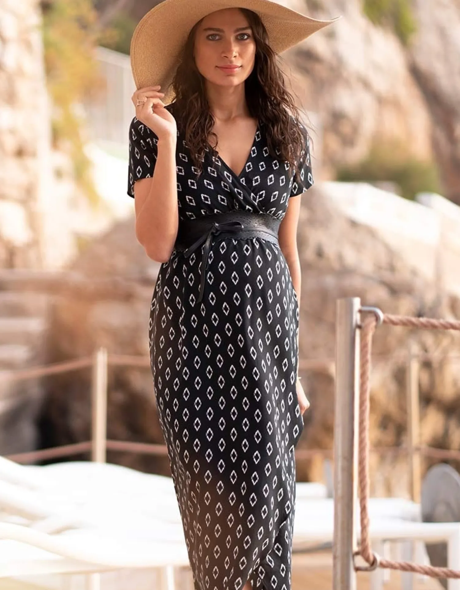 Sale Seraphine Daisy | Maxi Wrap Maternity Dress
