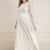 New Seraphine Daniella | Satin Devore Chiffon Maternity Wedding Dress