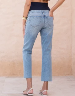 Sale Seraphine Delta | Over Bump Frayed Hem Maternity Jeans