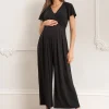 Hot Seraphine Diona | Black Lenzingu2122 Ecoverou2122 Maternity & Nursing Jumpsuit