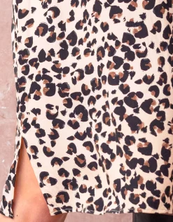 Cheap Seraphine Dorit | Animal Print Maternity & Nursing Midi Dress