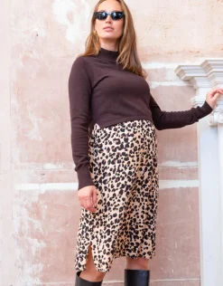 Cheap Seraphine Dorit | Animal Print Maternity & Nursing Midi Dress