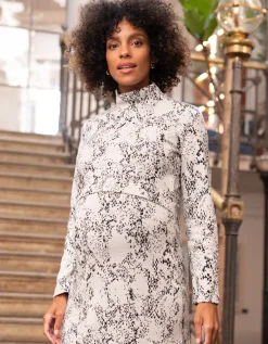 Cheap Seraphine Dulcie | Cotton Jacquard Maternity & Nursing Dress