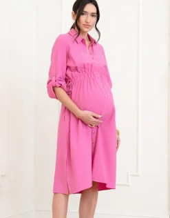 Hot Seraphine Elina | Maternity Shirt Dress