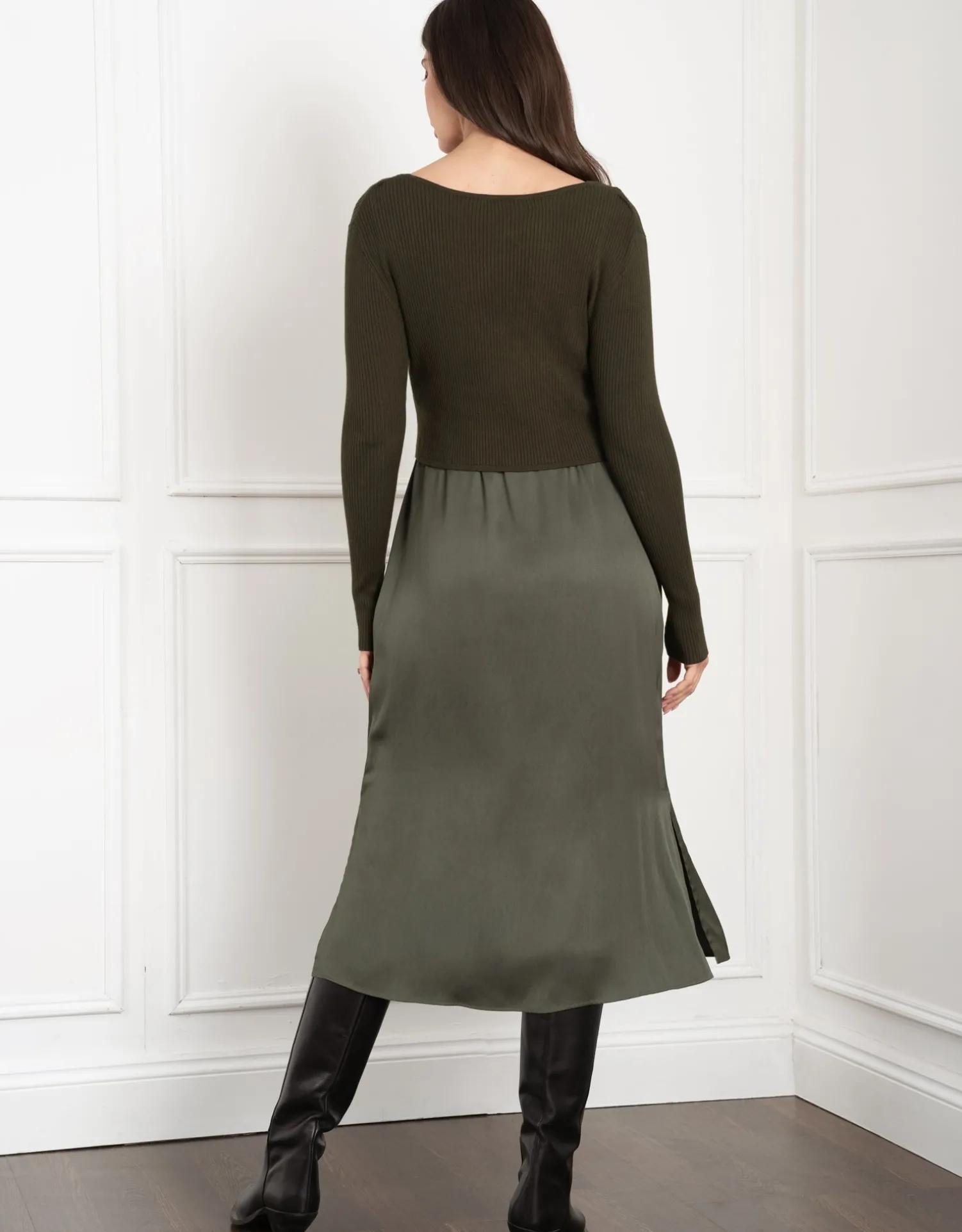 Cheap Seraphine Ellis | Knit Top with Woven Maternity & Nursing Slip Dress