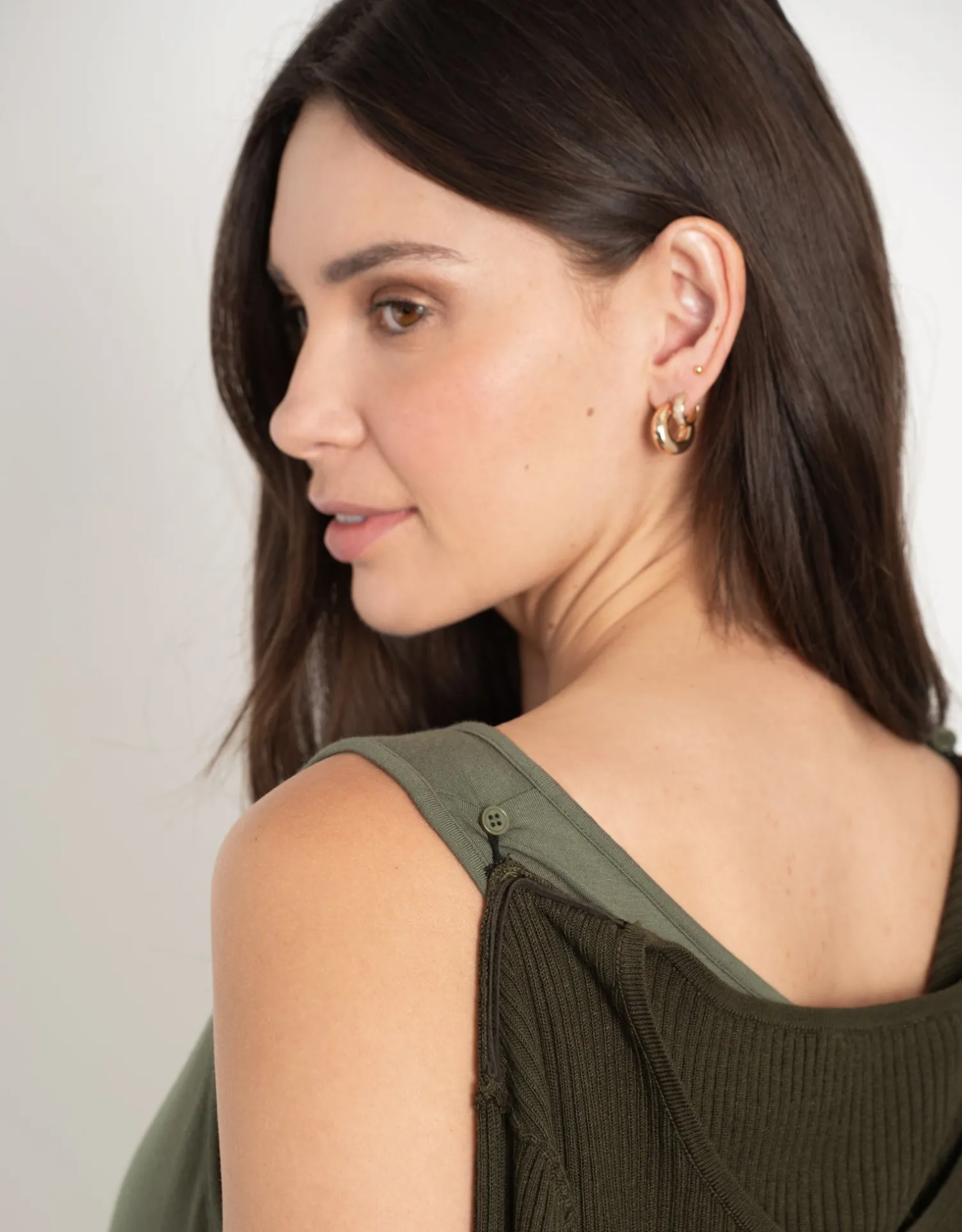 Cheap Seraphine Ellis | Knit Top with Woven Maternity & Nursing Slip Dress