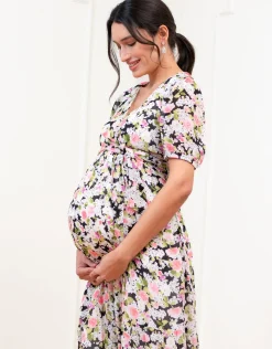 Cheap Seraphine Elthreda | Chiffon Wrap-Top Maxi Maternity and Nursing Dress
