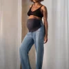 Hot Seraphine Emmett | Over Bump Wide-Leg Maternity Jeans