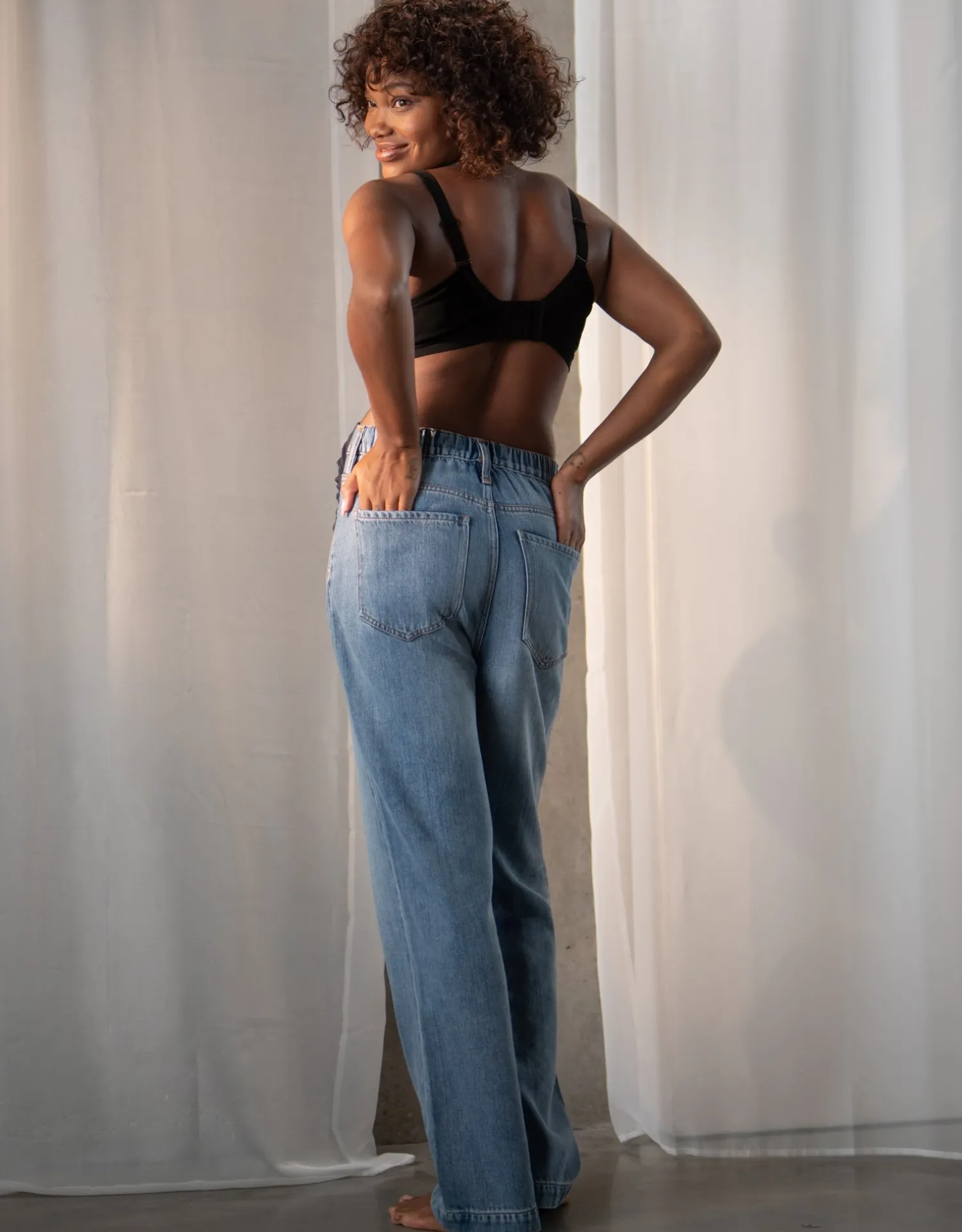 Hot Seraphine Emmett | Over Bump Wide-Leg Maternity Jeans