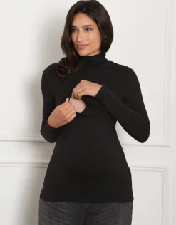 Cheap Seraphine Eragon | Lift-Up Long Sleeve Jersey Maternity & Nursing Layering Top