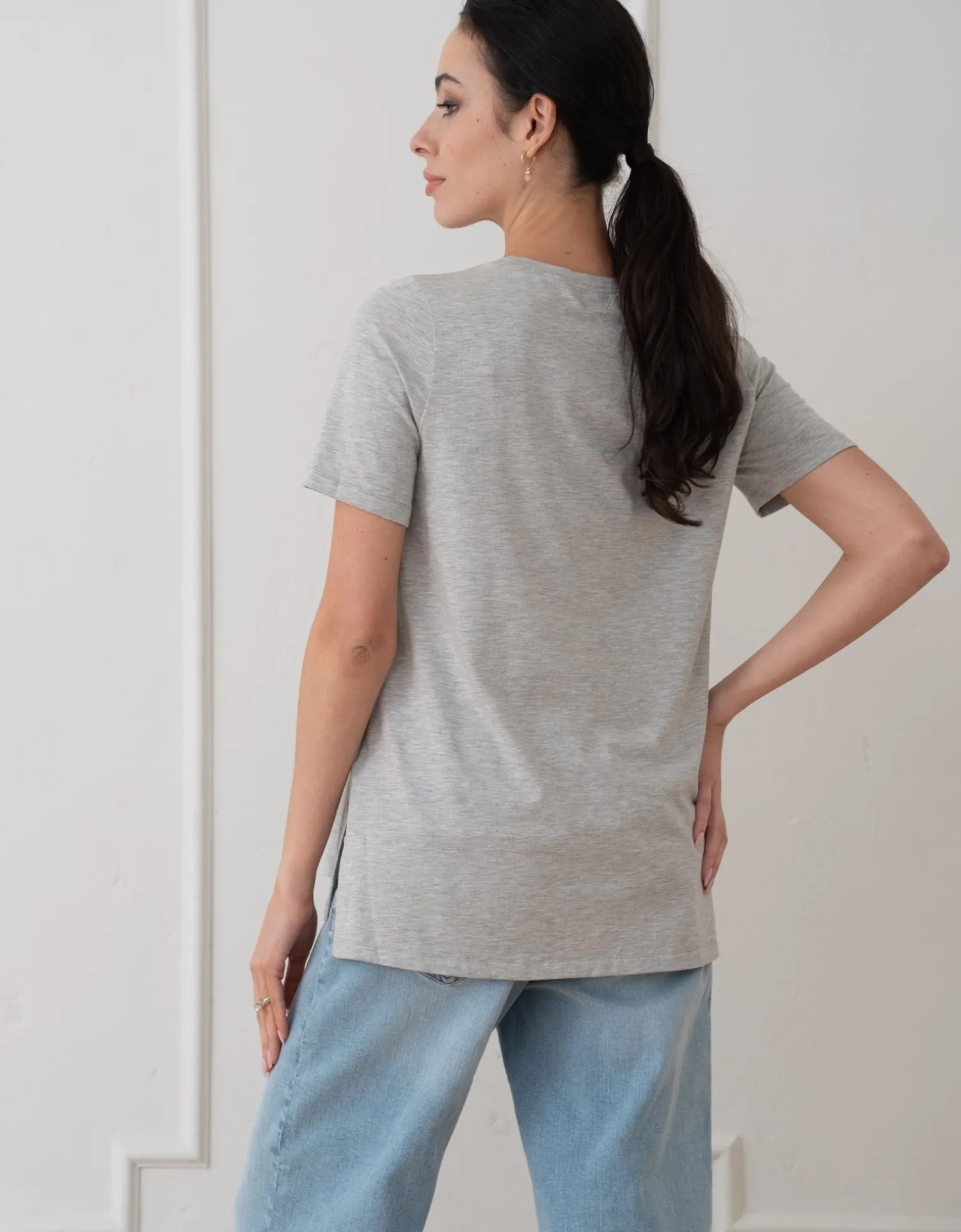 Store Seraphine Everleigh | Jersey Short Sleeve Maternity T-Shirt