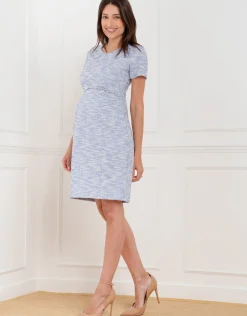 Sale Seraphine Flores | Tweed Mini Maternity Dress
