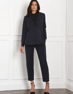 New Seraphine Gabi | Tapered Navy Maternity Pants