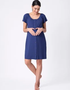 Fashion Seraphine Gemma | Popper-Fastening Maternity & Nursing Nightie