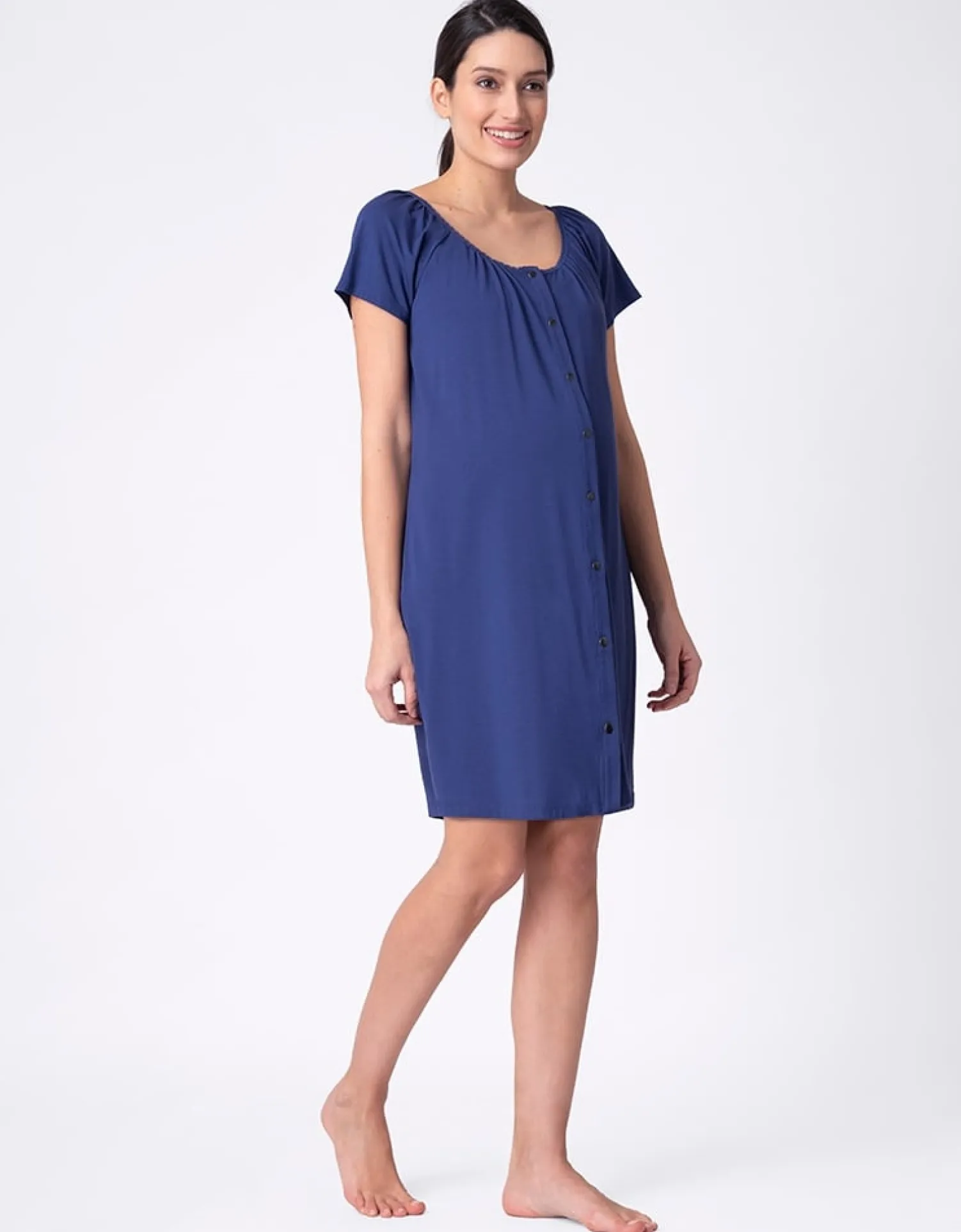 Fashion Seraphine Gemma | Popper-Fastening Maternity & Nursing Nightie