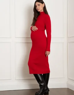 Cheap Seraphine Grazia | Rib Knit Maternity & Nursing Dress
