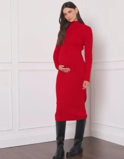 Cheap Seraphine Grazia | Rib Knit Maternity & Nursing Dress