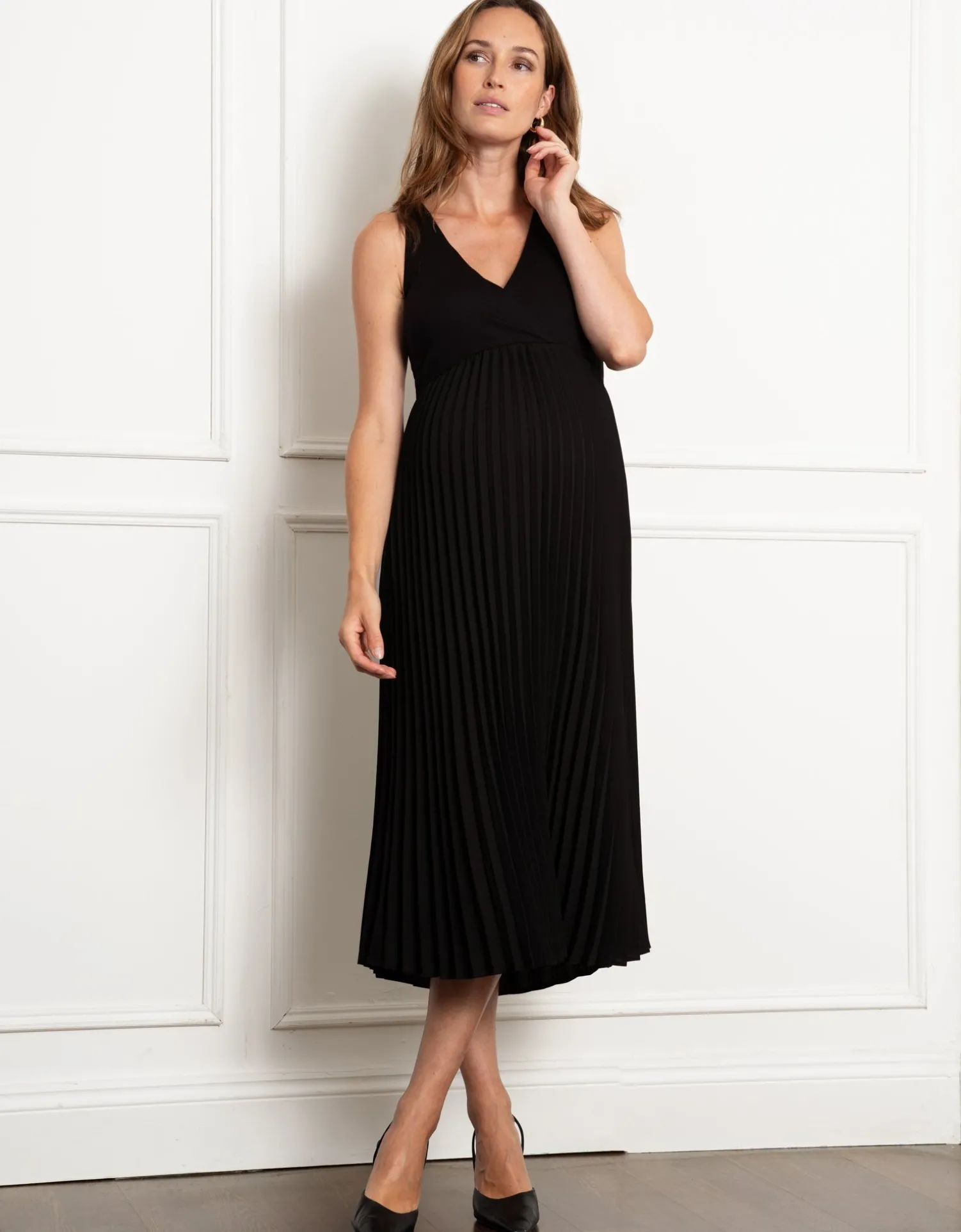 Cheap Seraphine Halima | Sparkle Maternity & Nursing Top with Pleat Skirt