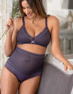 Sale Seraphine Hallie |  Lace Over Bump Maternity Briefs