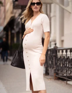 Outlet Seraphine Hana | Rib Knit Maternity & Nursing Dress
