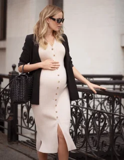 Outlet Seraphine Hana | Rib Knit Maternity & Nursing Dress