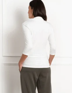 Store Seraphine Ines | Jersey Maternity -To-Nursing Mock Wrap Top