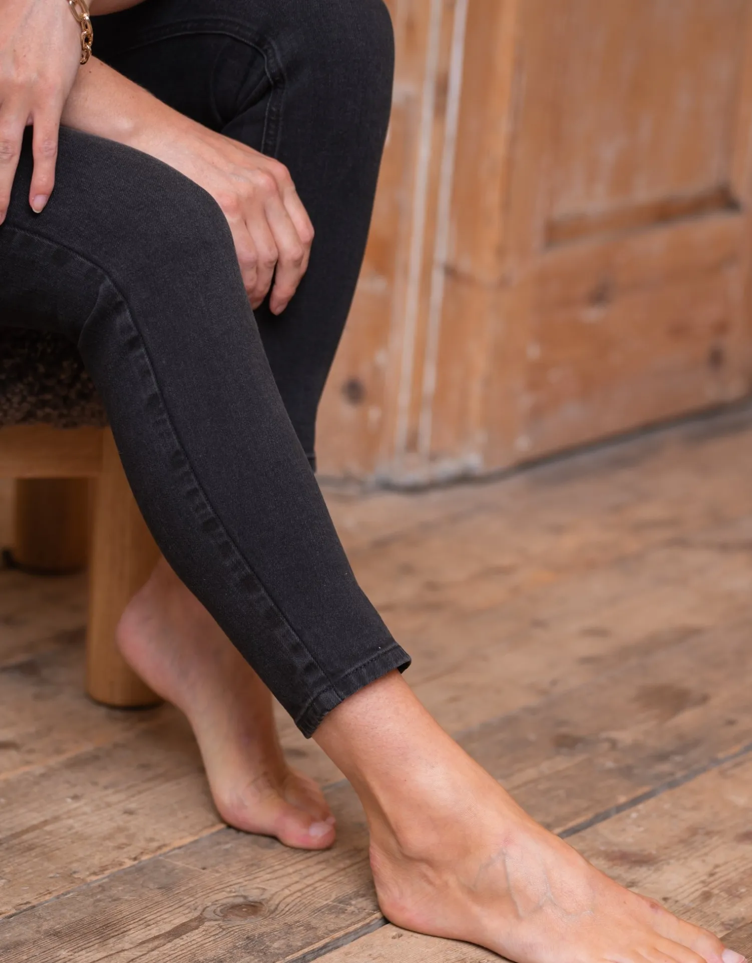 Shop Seraphine Kai | Organic Cotton Black Skinny Maternity Jeans