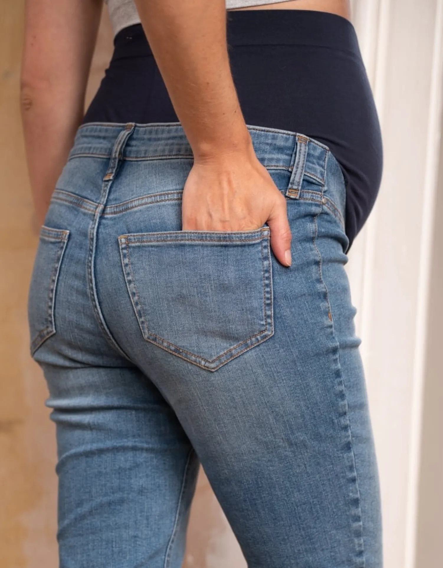 Discount Seraphine Kai | Organic Cotton Light Skinny Maternity Jeans