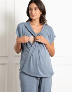 Online Seraphine Karen | 2-Piece Short Sleeve Maternity & Nursing Loungewear