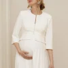 Flash Sale Seraphine Katharina | Ivory Cropped Maternity Jacket
