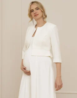 Flash Sale Seraphine Katharina | Ivory Cropped Maternity Jacket