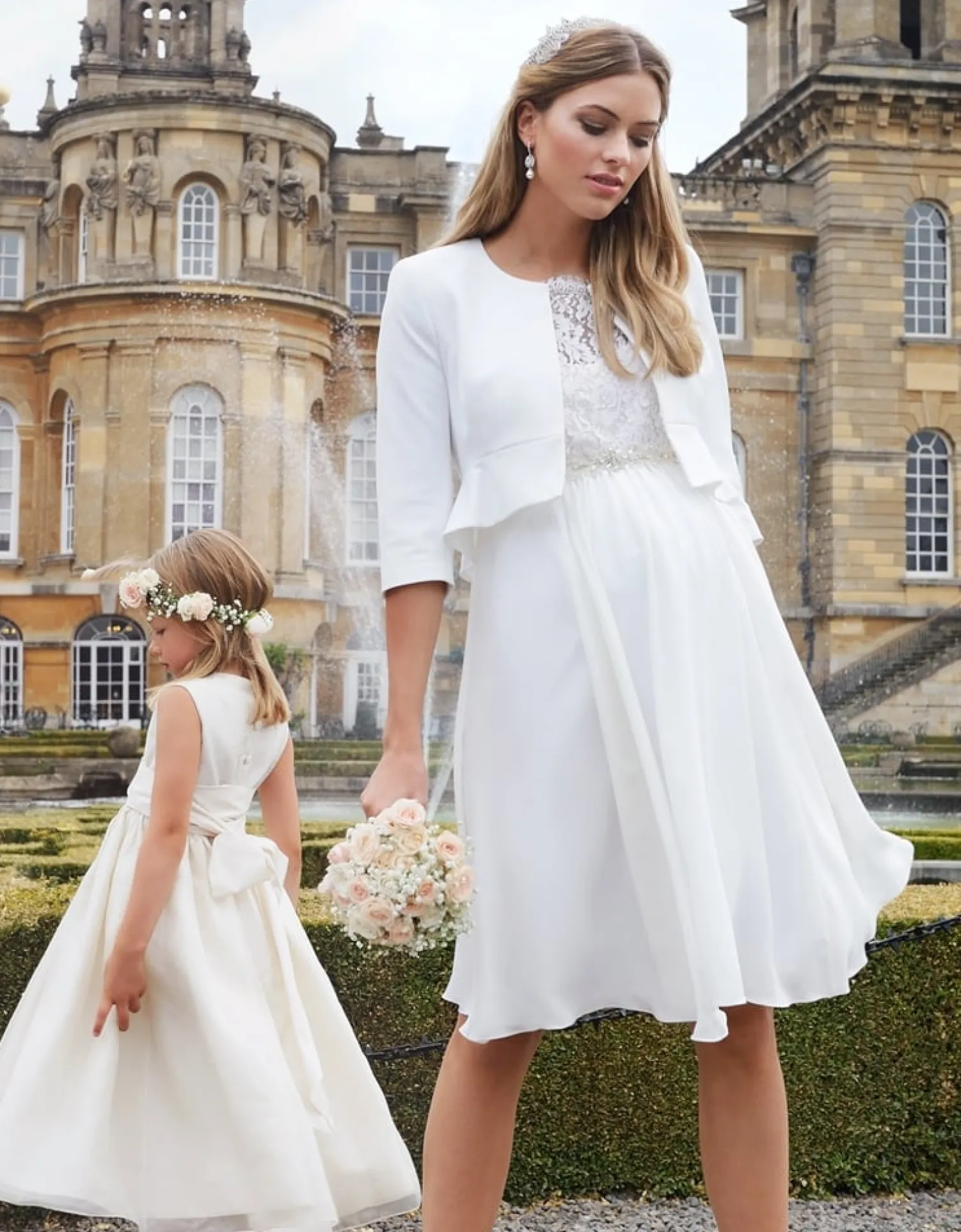 Flash Sale Seraphine Katharina | Ivory Cropped Maternity Jacket