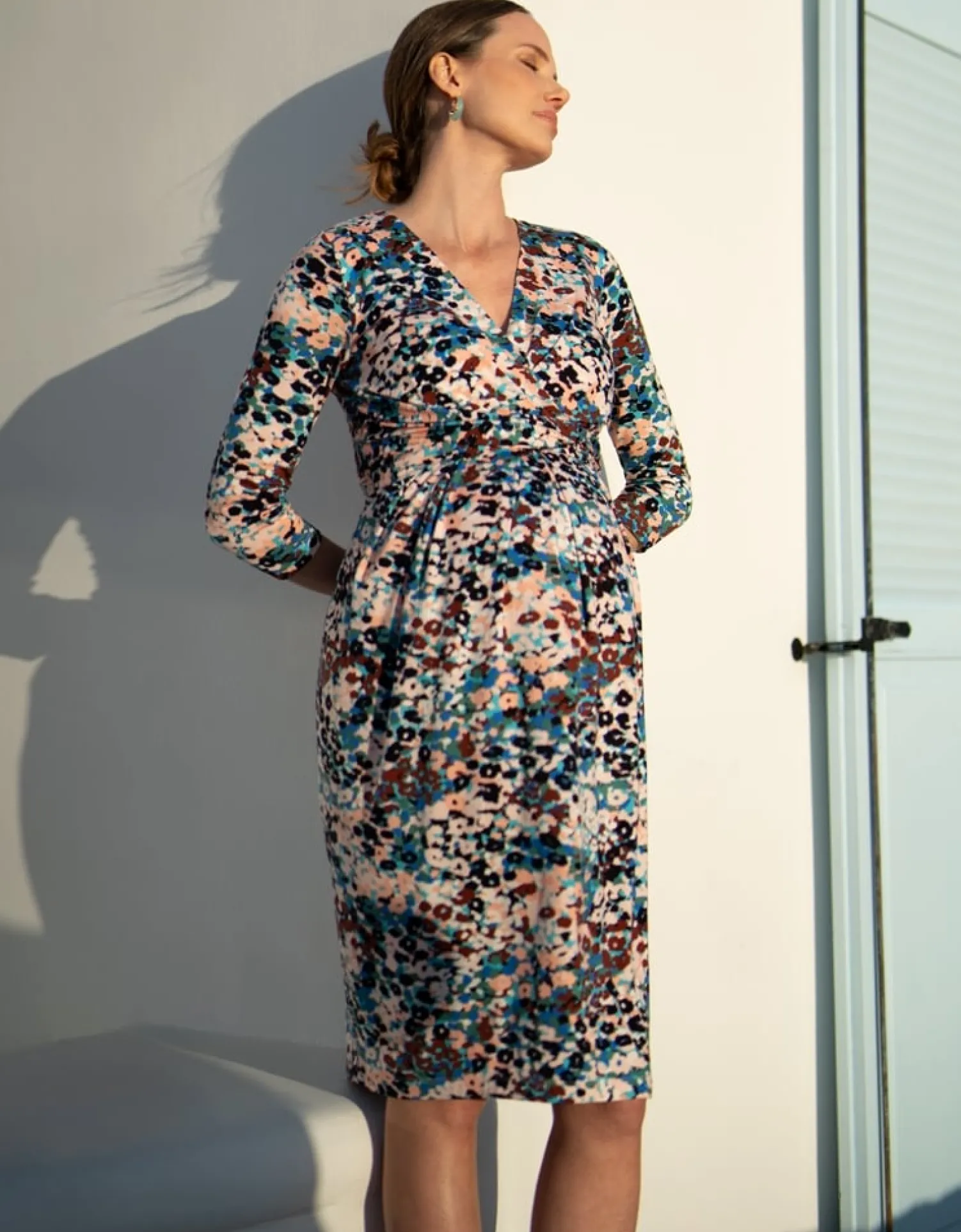 Online Seraphine Keeva | Animal Print Jersey Maternity & Nursing Dress
