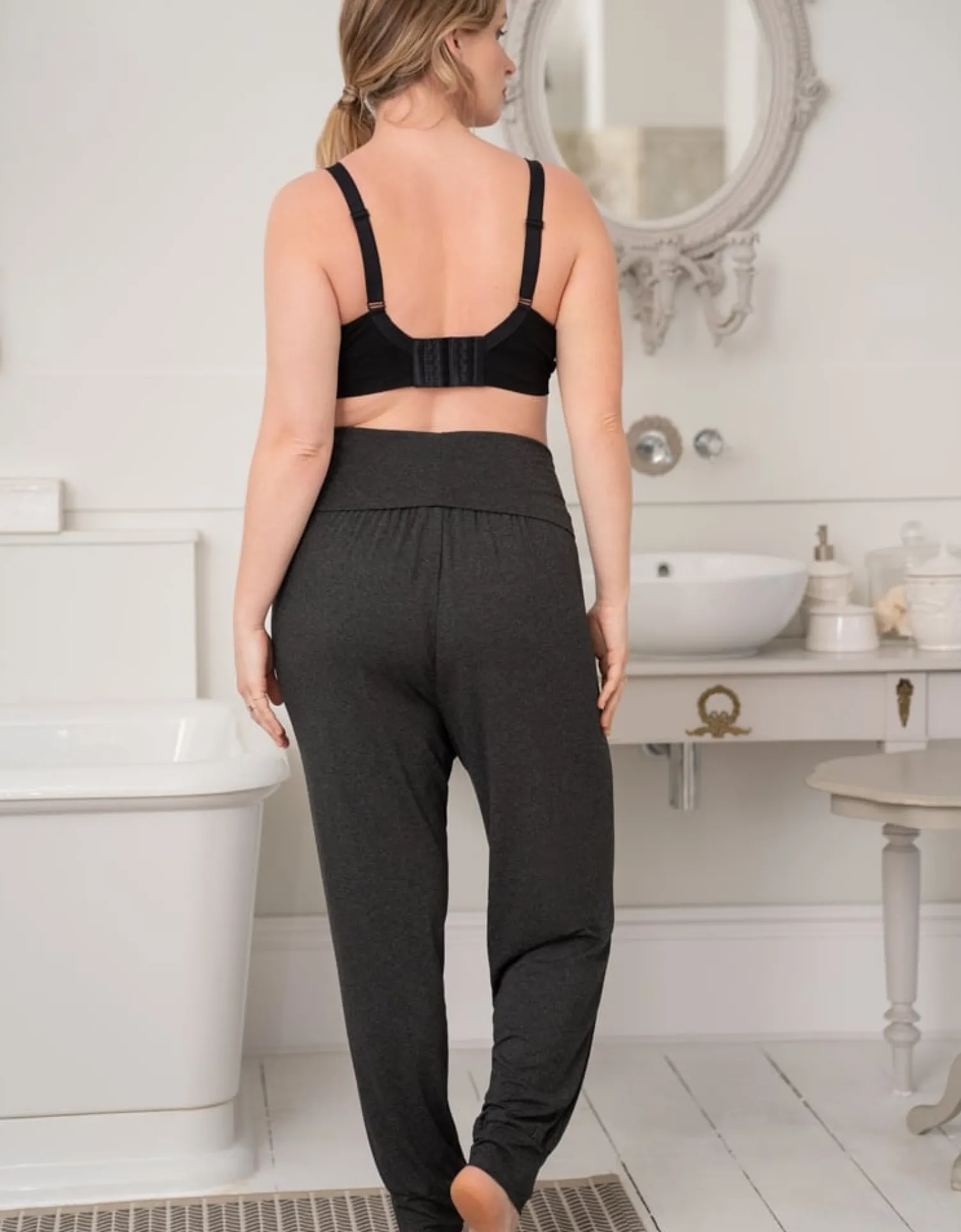 Flash Sale Seraphine Keri | Twin Pack Curve Maternity Lounge Pants - Black & Grey
