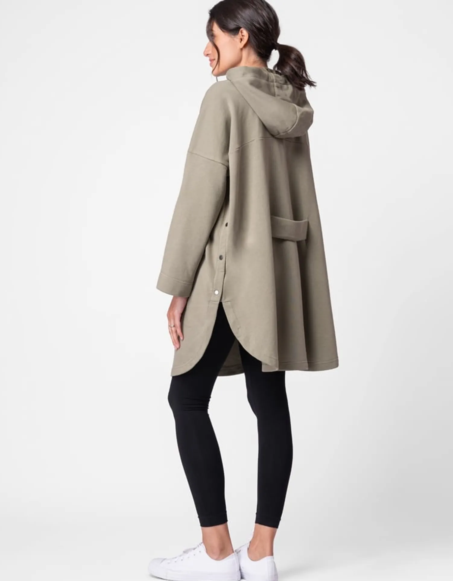 Discount Seraphine Khaki 3 in 1 Maternity & Babywearing Hooded Cape