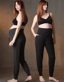 Best Sale Seraphine Kieran | Twin Pack Maternity Lounge Pants u2013 Grey & Black