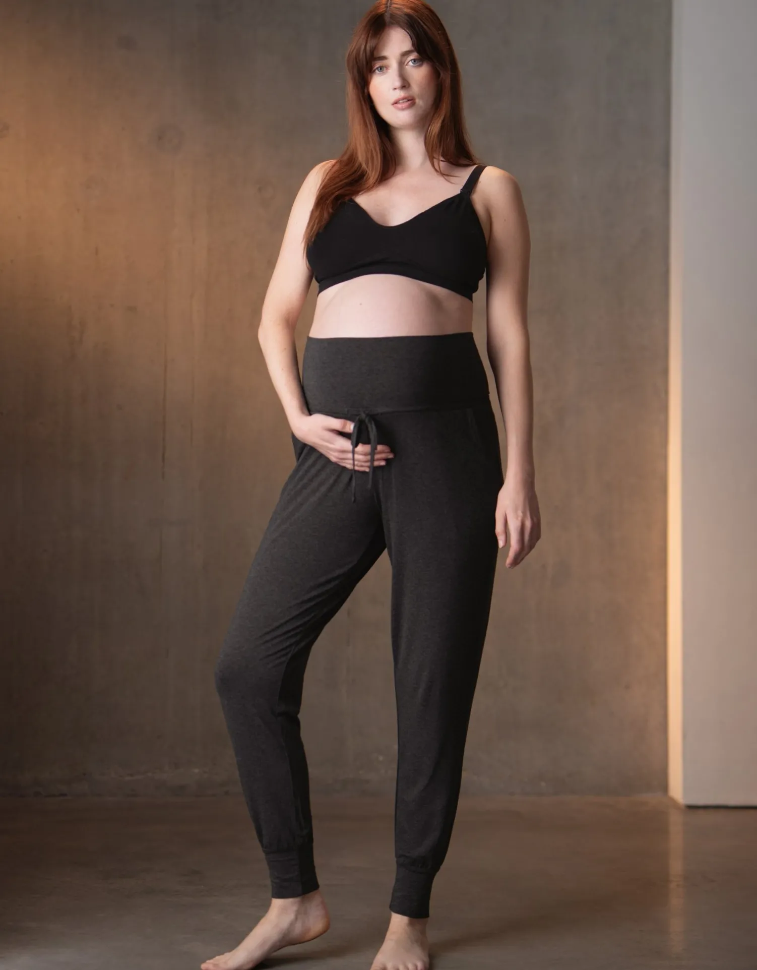Best Sale Seraphine Kieran | Twin Pack Maternity Lounge Pants u2013 Grey & Black