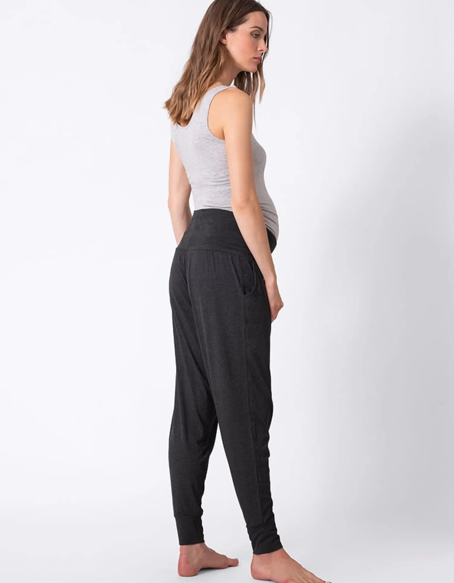 Best Sale Seraphine Kieran | Twin Pack Maternity Lounge Pants u2013 Grey & Black