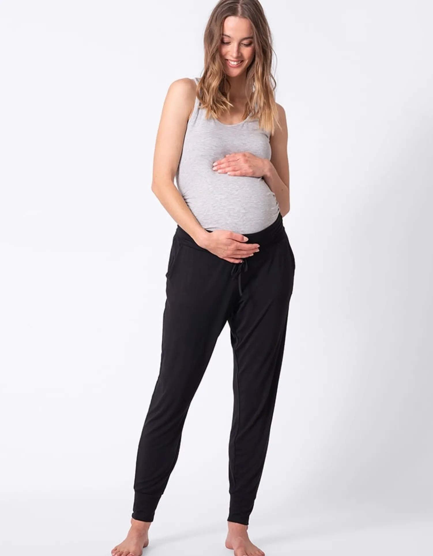 Best Sale Seraphine Kieran | Twin Pack Maternity Lounge Pants u2013 Grey & Black