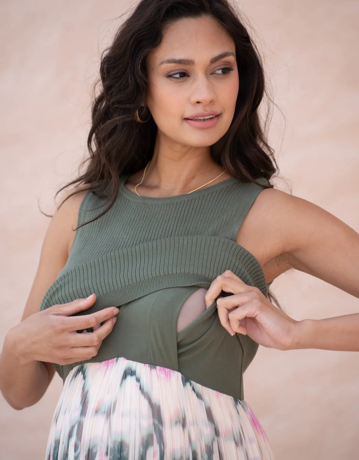 Discount Seraphine Kimber | Knit Top Maternity-To-Nursing Dress