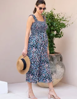 Shop Seraphine Kinsley | Wide Leg Cropped Maternity & Nursing Jumpsuit