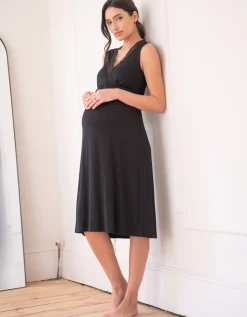 Online Seraphine Kylee | Lace Trim Crossover Maternity-To-Nursing Nightie