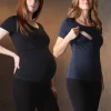 Outlet Seraphine Laina | Twin Pack Maternity & Nursing Short Sleeve Tops u2013 Black & Navy