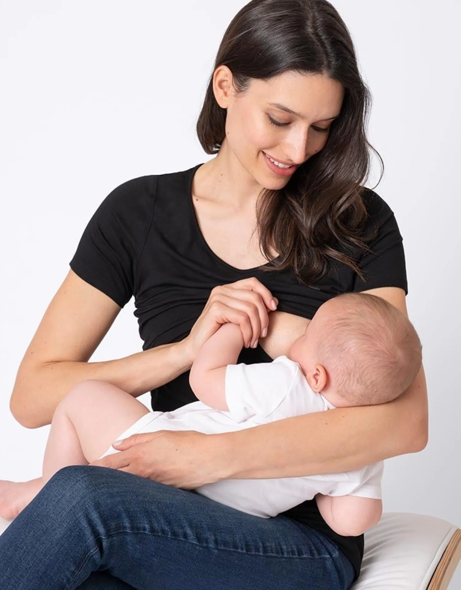 Cheap Seraphine Laina | Twin Pack Maternity & Nursing T-Shirts u2013 Black & White
