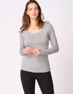 Store Seraphine Laina | Twin Pack Maternity & Nursing Tops u2013 Navy & Grey