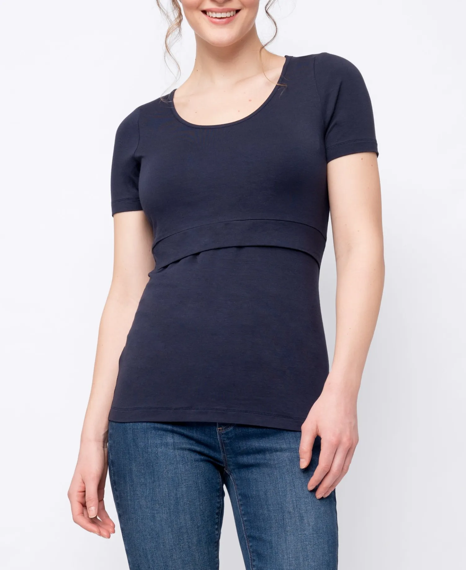 Outlet Seraphine Laina | Twin Pack Maternity & Nursing Short Sleeve Tops u2013 Black & Navy