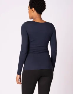 Store Seraphine Laina | Twin Pack Maternity & Nursing Tops u2013 Navy & Grey