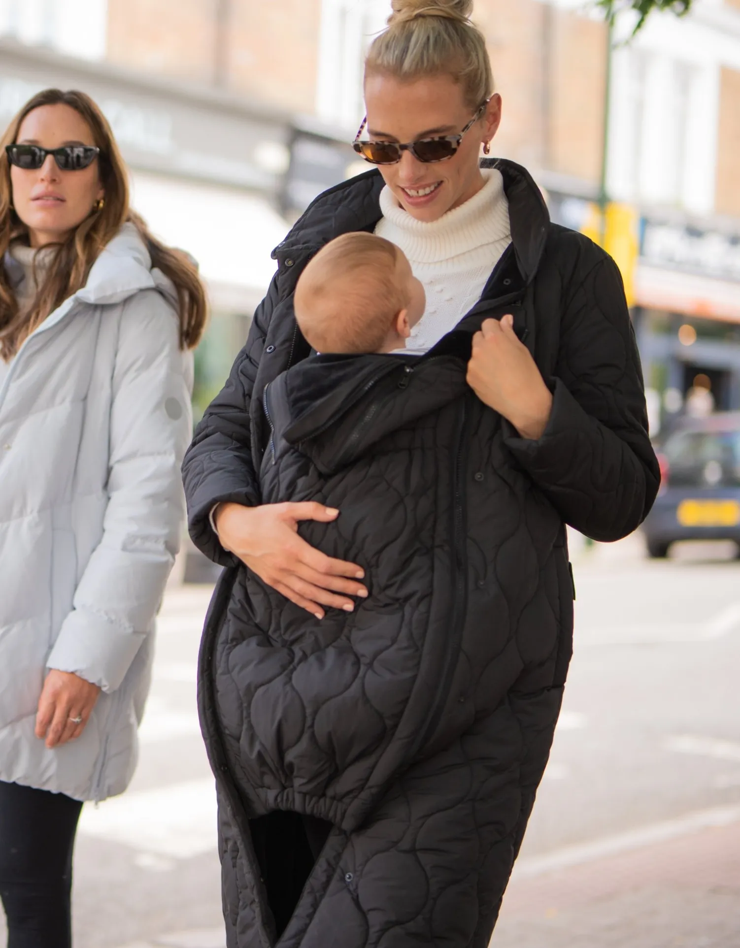 Shop Seraphine Laurie | Quilted 3 in 1 Maternity & Babywearing Coat