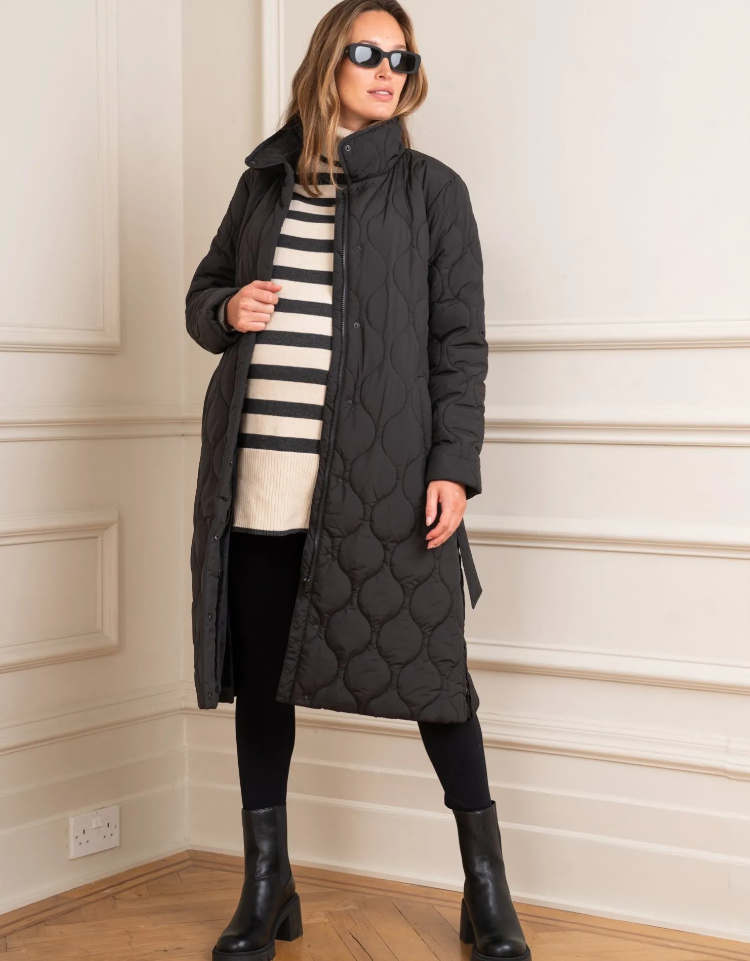 Shop Seraphine Laurie | Quilted 3 in 1 Maternity & Babywearing Coat